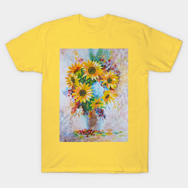 Sunflowers T-Shirt by Anton Liachovic